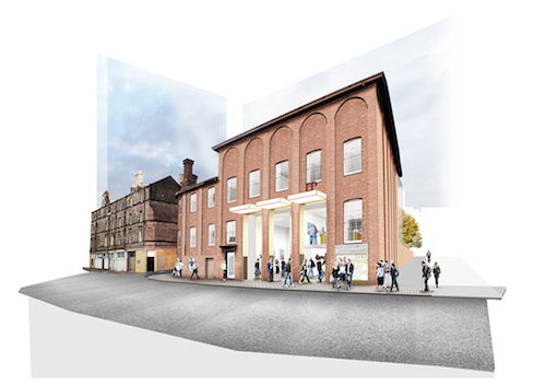 External render of Edinburgh Printmakers new home
