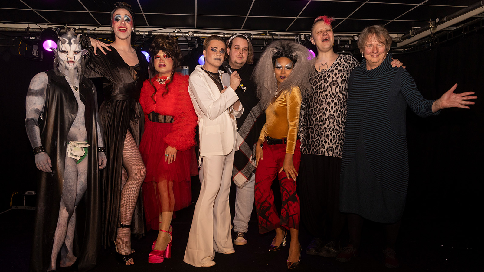The company of Sanctuary Queer Arts Cabaret