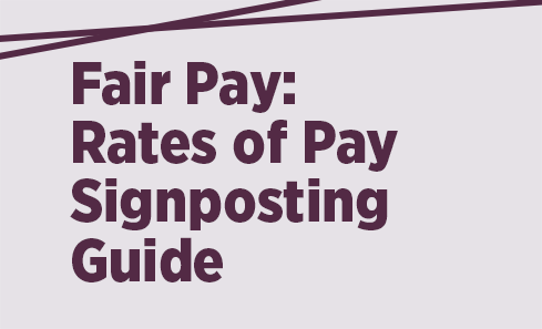 Fair Pay Rates of Pay signposting guide