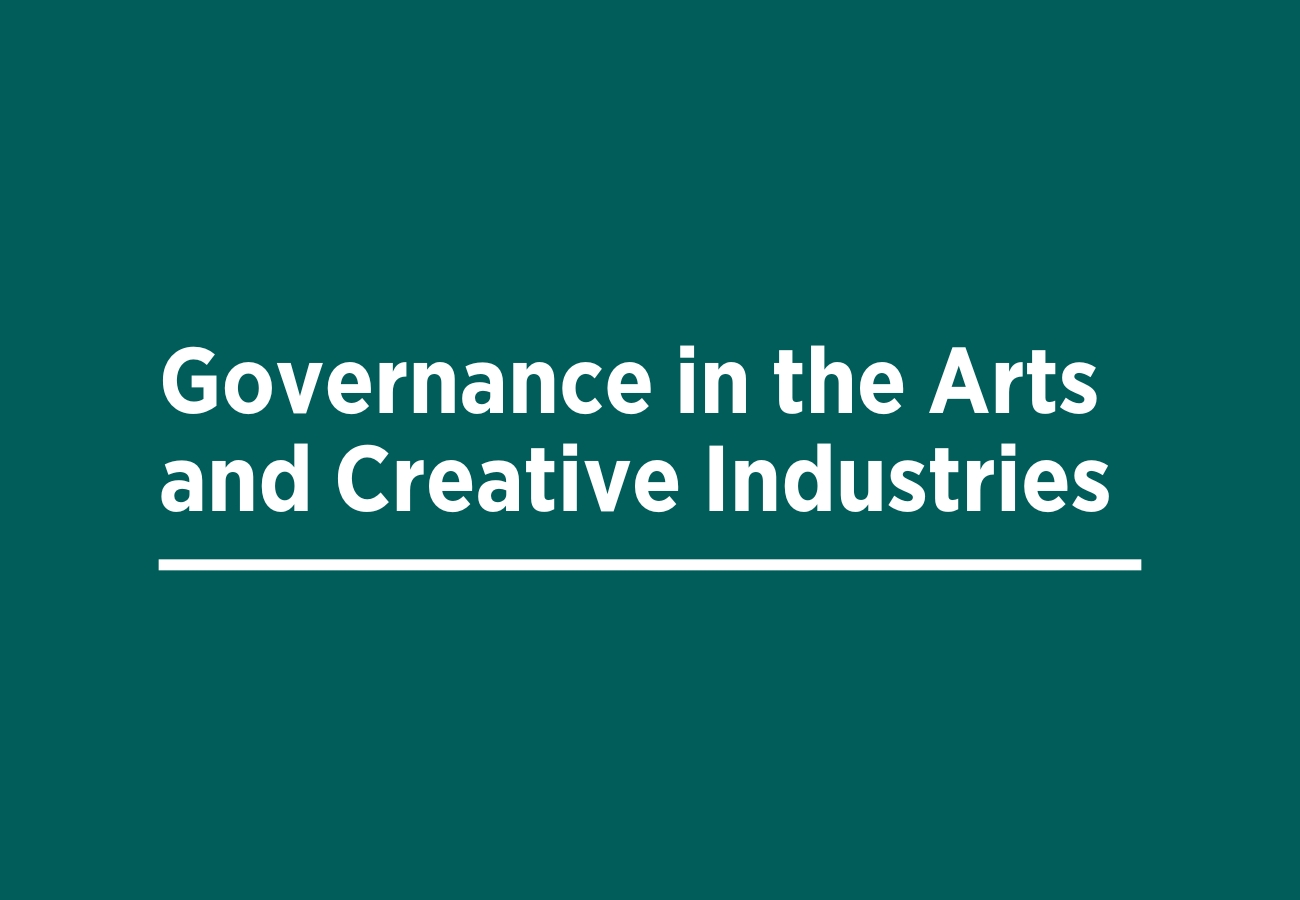 Governance in the Arts and Creative Industries