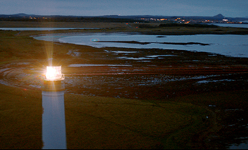 A lighthouse in coastal Scotland