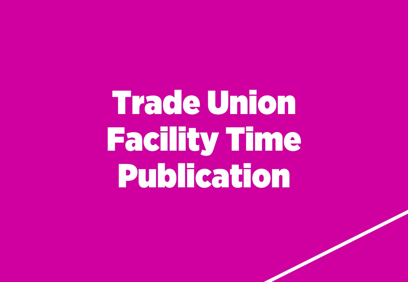Trade Union Facility Time Publication